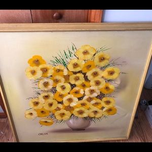 Vintage flower painting